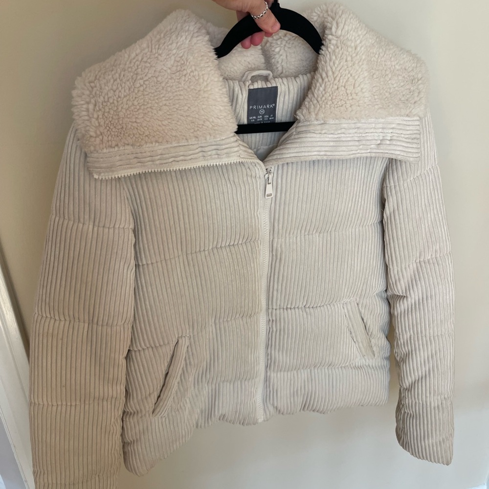 Corduroy fuzzy jacket